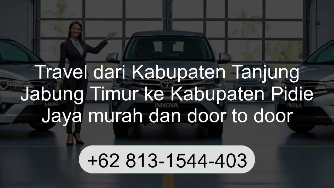 Travel Kabupaten Tanjung Jabung Timur Kabupaten Pidie Jaya