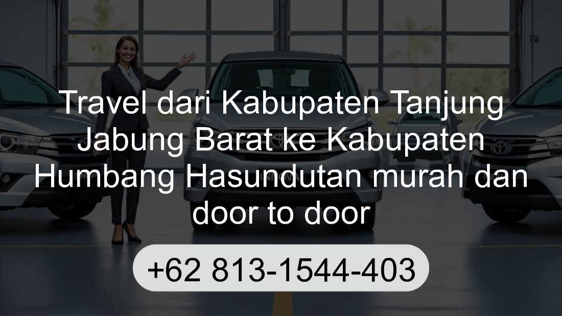 Travel Kabupaten Tanjung Jabung Barat Kabupaten Humbang Hasundutan
