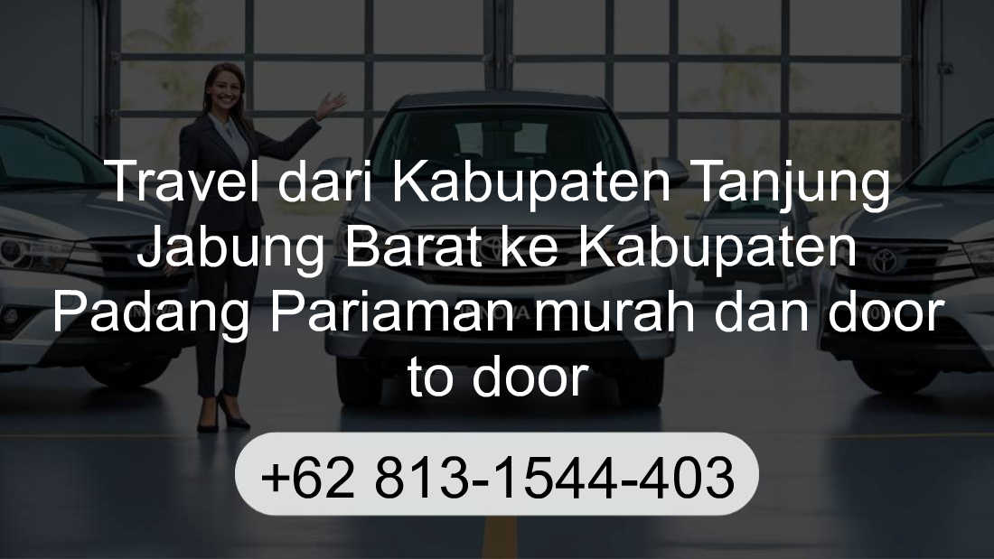 Travel Kabupaten Tanjung Jabung Barat Kabupaten Padang Pariaman