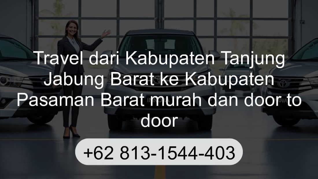 Travel Kabupaten Tanjung Jabung Barat Kabupaten Pasaman Barat