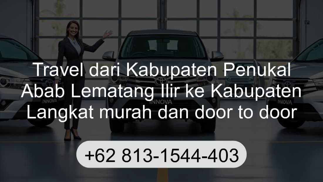 Travel Kabupaten Penukal Abab Lematang Ilir Kabupaten Langkat