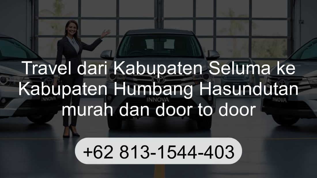 Travel Kabupaten Seluma Kabupaten Humbang Hasundutan