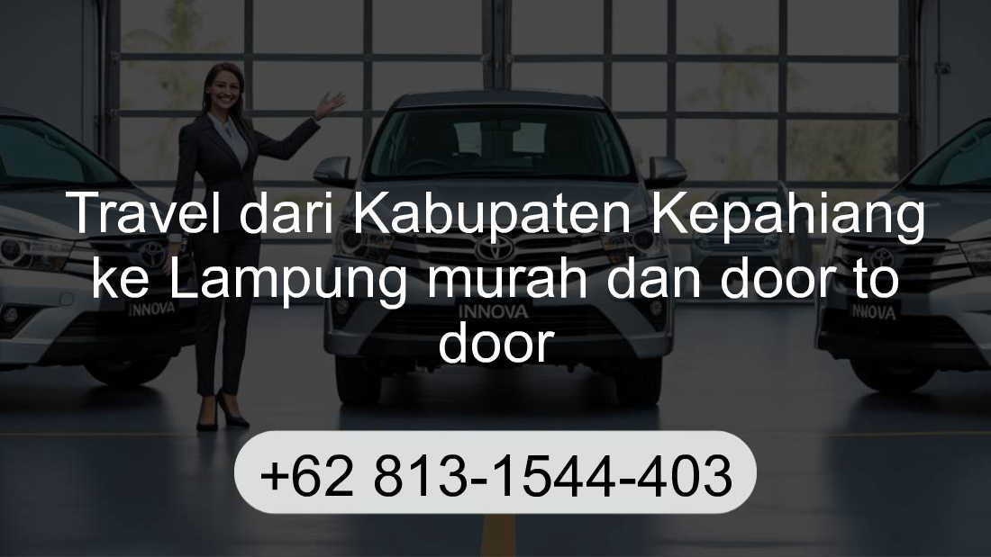 Travel Kabupaten Kepahiang Lampung