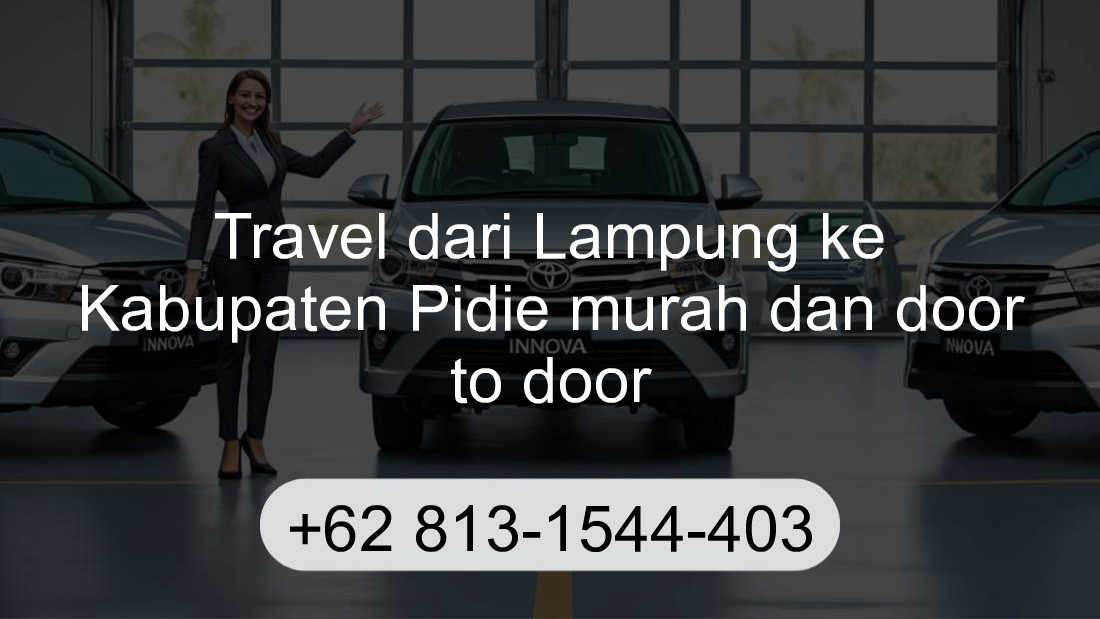 Travel Lampung Kabupaten Pidie