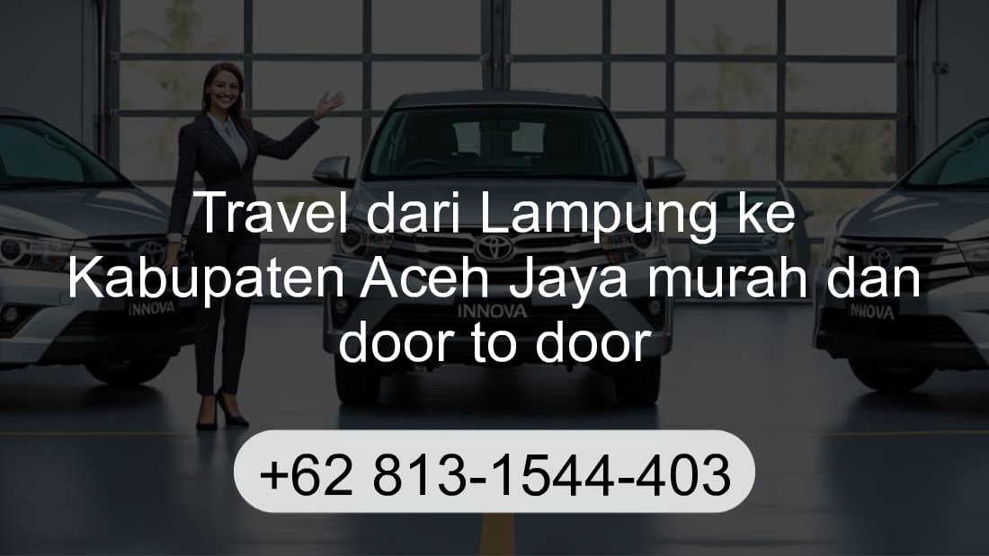 Travel Lampung Kabupaten Aceh Jaya