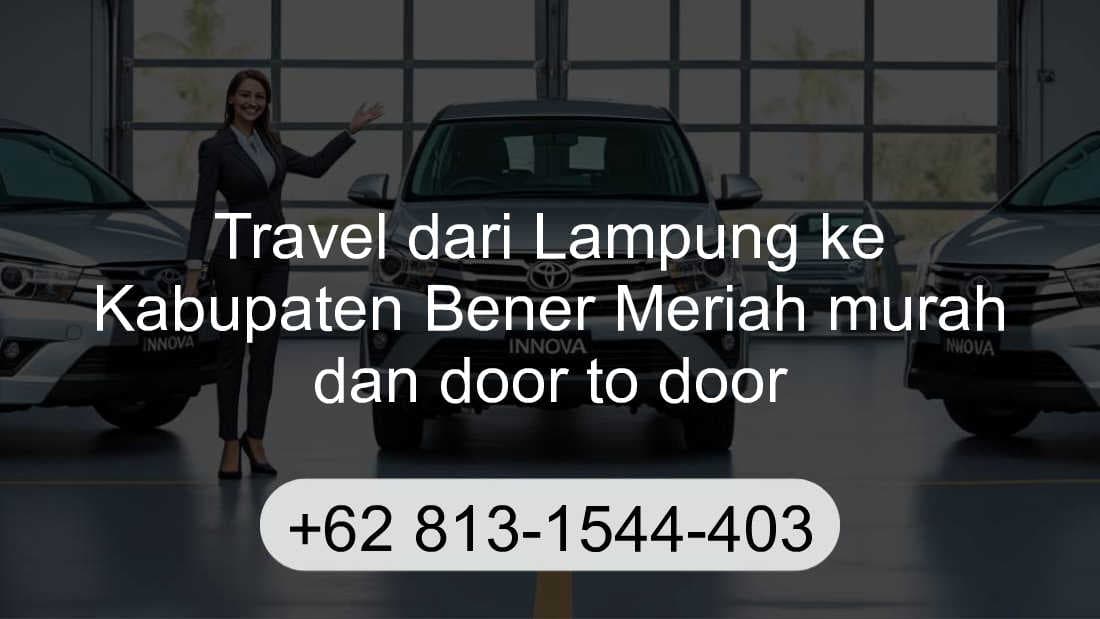 Travel Lampung Kabupaten Bener Meriah