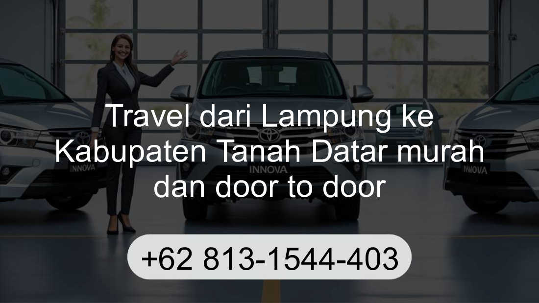 Travel Lampung Kabupaten Tanah Datar