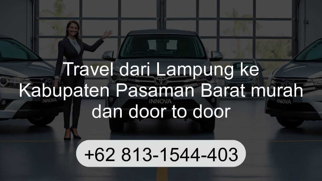 Travel Lampung Kabupaten Pasaman Barat