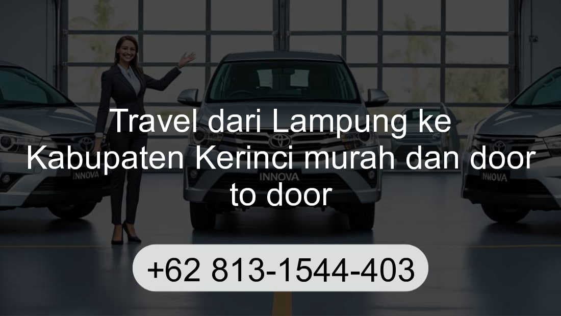 Travel Lampung Kabupaten Kerinci