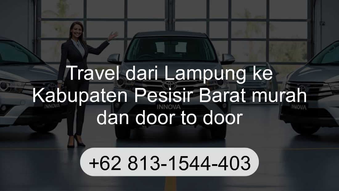 Travel Lampung Kabupaten Pesisir Barat