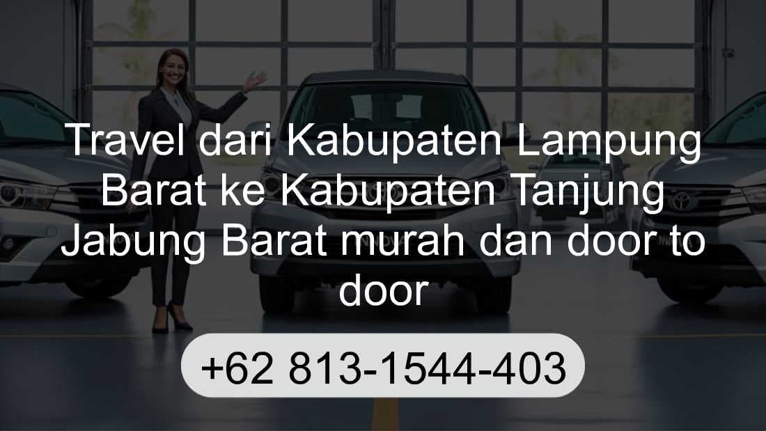 Travel Kabupaten Lampung Barat Kabupaten Tanjung Jabung Barat