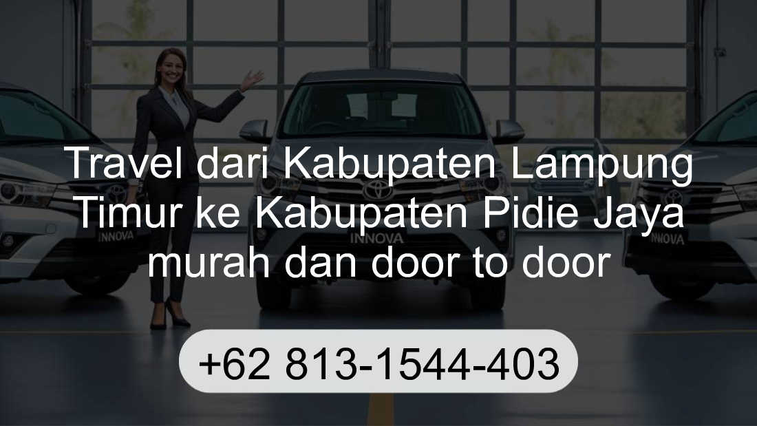 Travel Kabupaten Lampung Timur Kabupaten Pidie Jaya