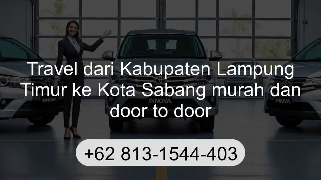Travel Kabupaten Lampung Timur Kota Sabang
