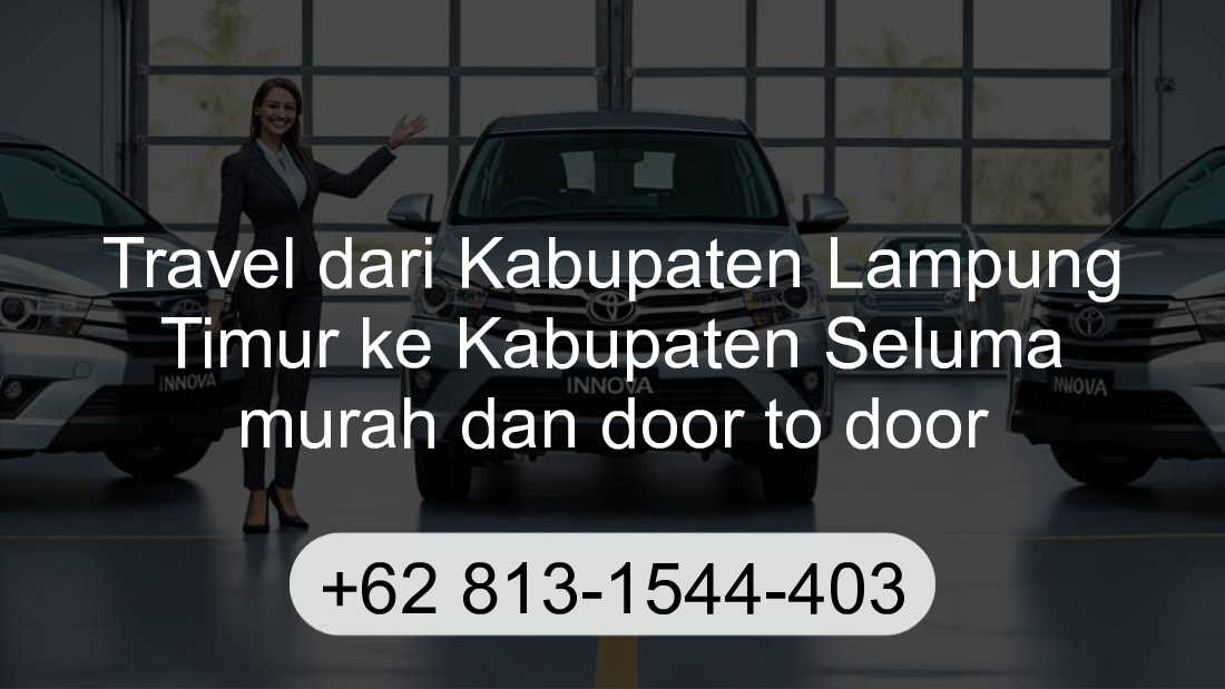 Travel Kabupaten Lampung Timur Kabupaten Seluma
