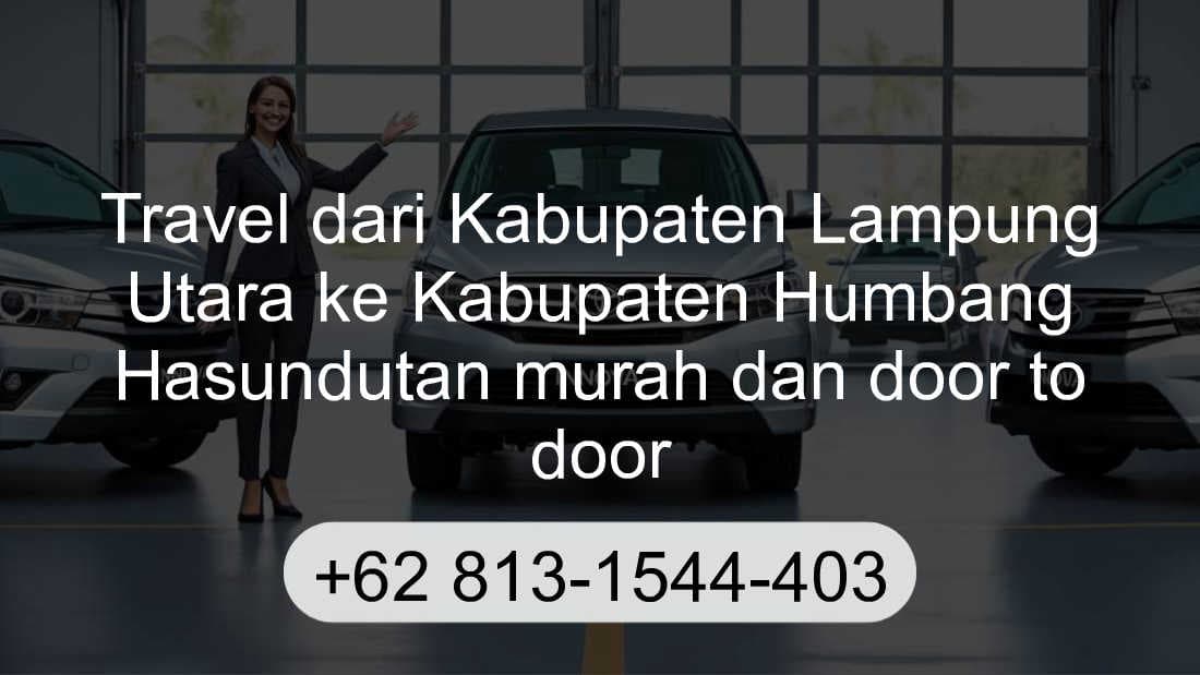 Travel Kabupaten Lampung Utara Kabupaten Humbang Hasundutan