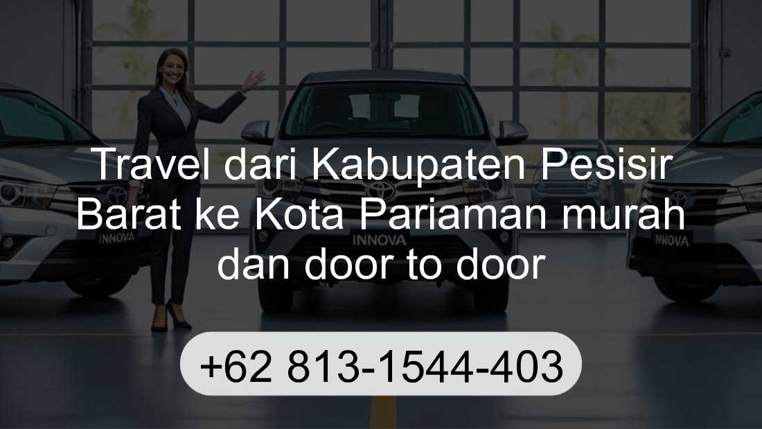 Travel Kabupaten Pesisir Barat Kota Pariaman